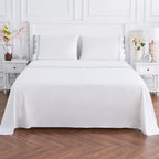 600 Thread Count Scallop Rope Embroidered Cotton Sheet Set Mélange Home
