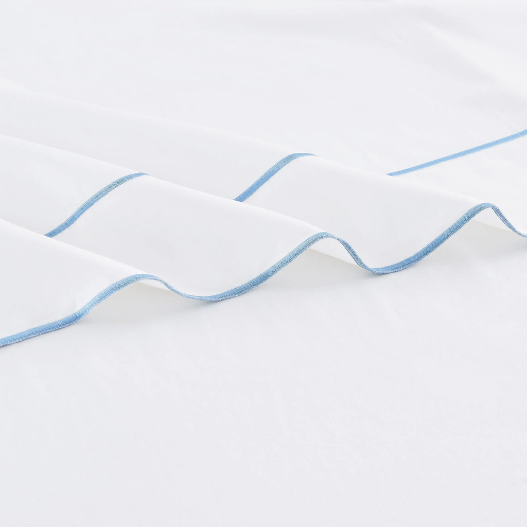 600 Thread Count Framed Sateen Embroidered Cotton Sheet Set Mélange Home