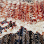 Boho Rug For Living Rooms Diamond Pattern Red Cream RugYourHome