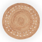 Boho Rug Kaia Hand-made with Natural Colors & Jute Fibers - House Of Avana