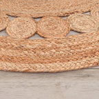 Boho Rug Kaia Hand-made with Natural Colors & Jute Fibers - House Of Avana