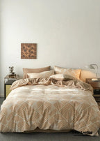 Boho Striped Bedding Set / Blue Ever Lasting