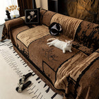 Boho Style Sofa Throw Covers with Tassel Embellishment | All-season - House Of Avana