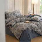 Bonnie Ribbon Bow Tie Floral Bedding Set / Brown Ever Lasting