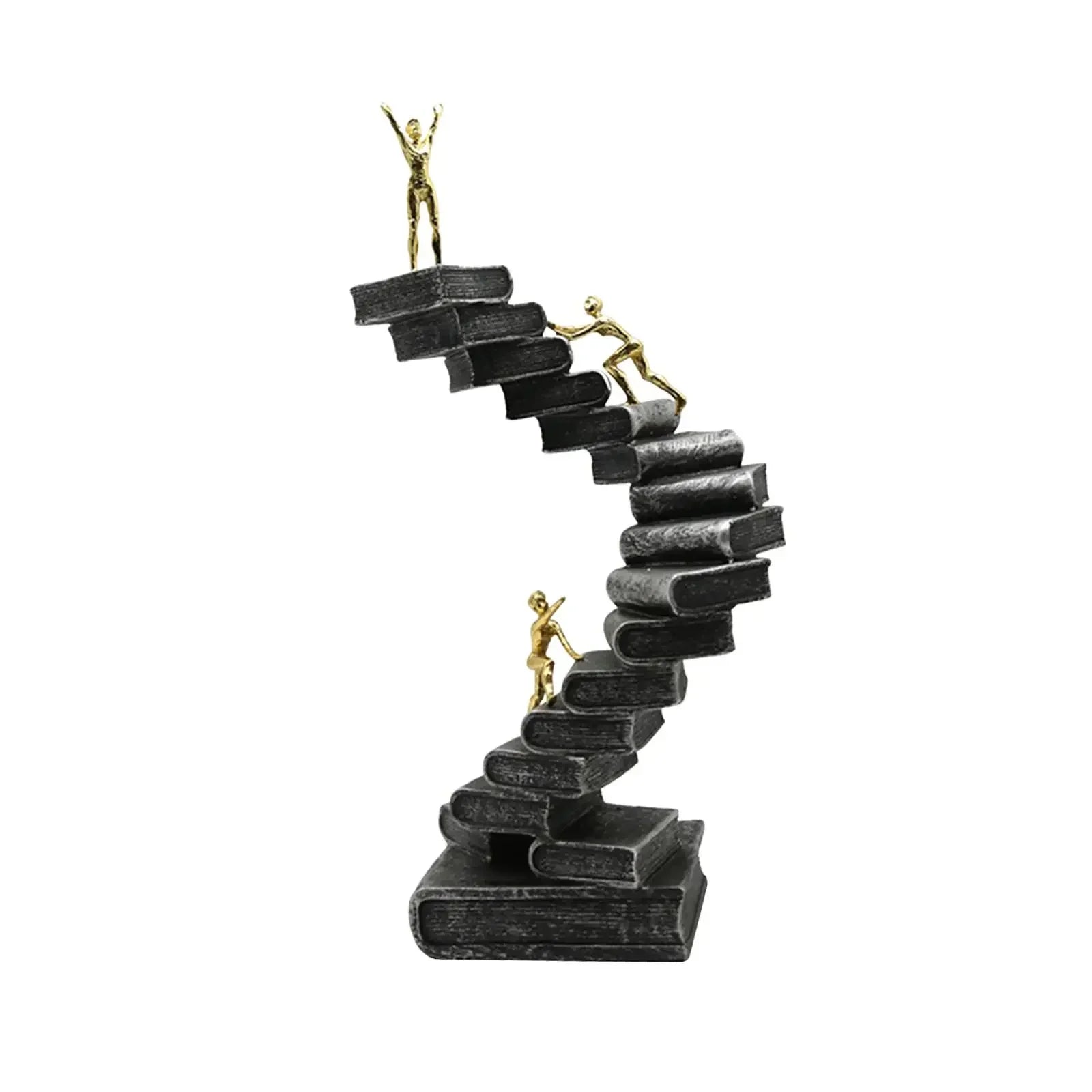 Ladder Sculpture Thinker Figurine for Bedroom Desktop Living Room, top view - House Of Avana