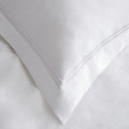 600 Thread Count Border Stripe Embroidered Duvet Set Mélange Home