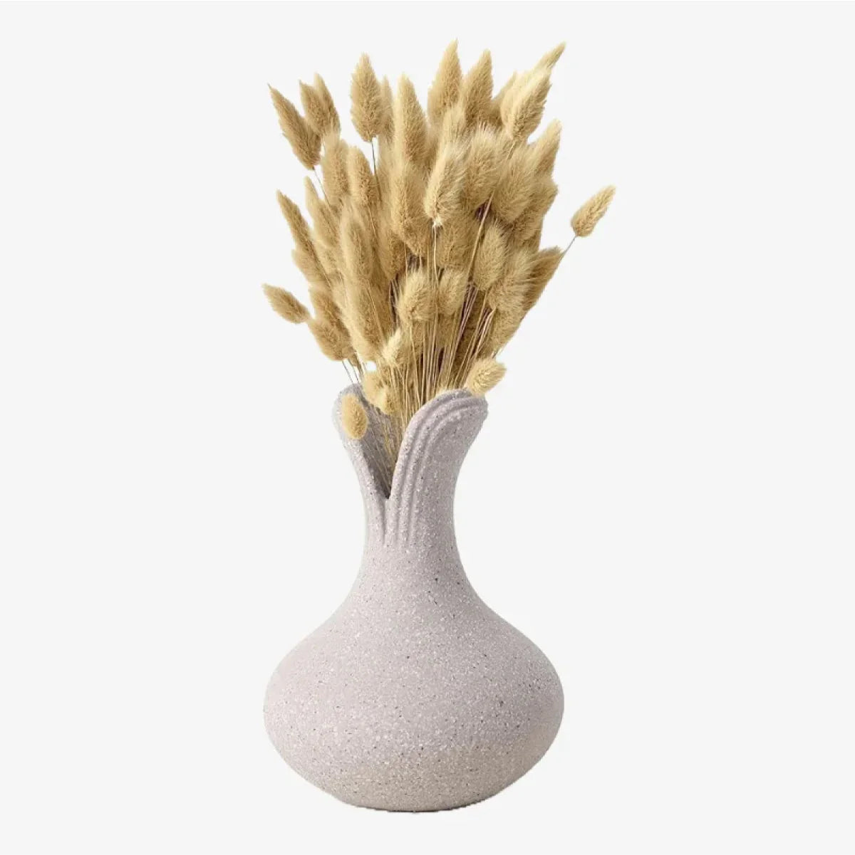 BosilunLife Grey Flower Vase Recycled Eco-Clay BosilunLife