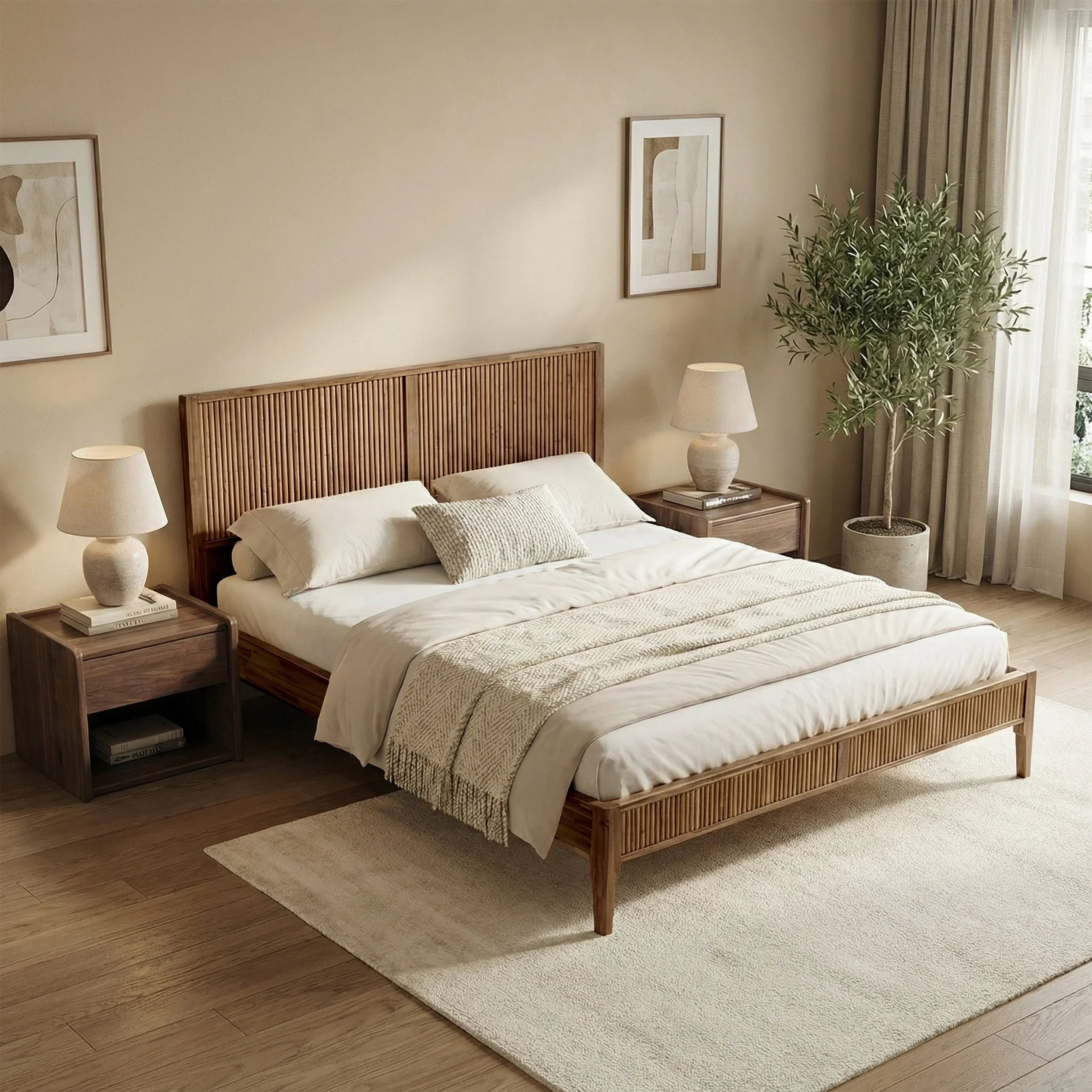 Bosk Solid Wood Bed Frame