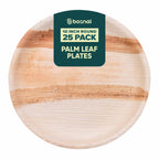 Bosnal - Palm Leaf Biodegradable Plates, 10 inch, Round Bosnal
