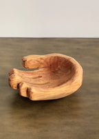 Cupped Hand Natural Eucalyptus Wood Bowl Sculpture - House Of Avana