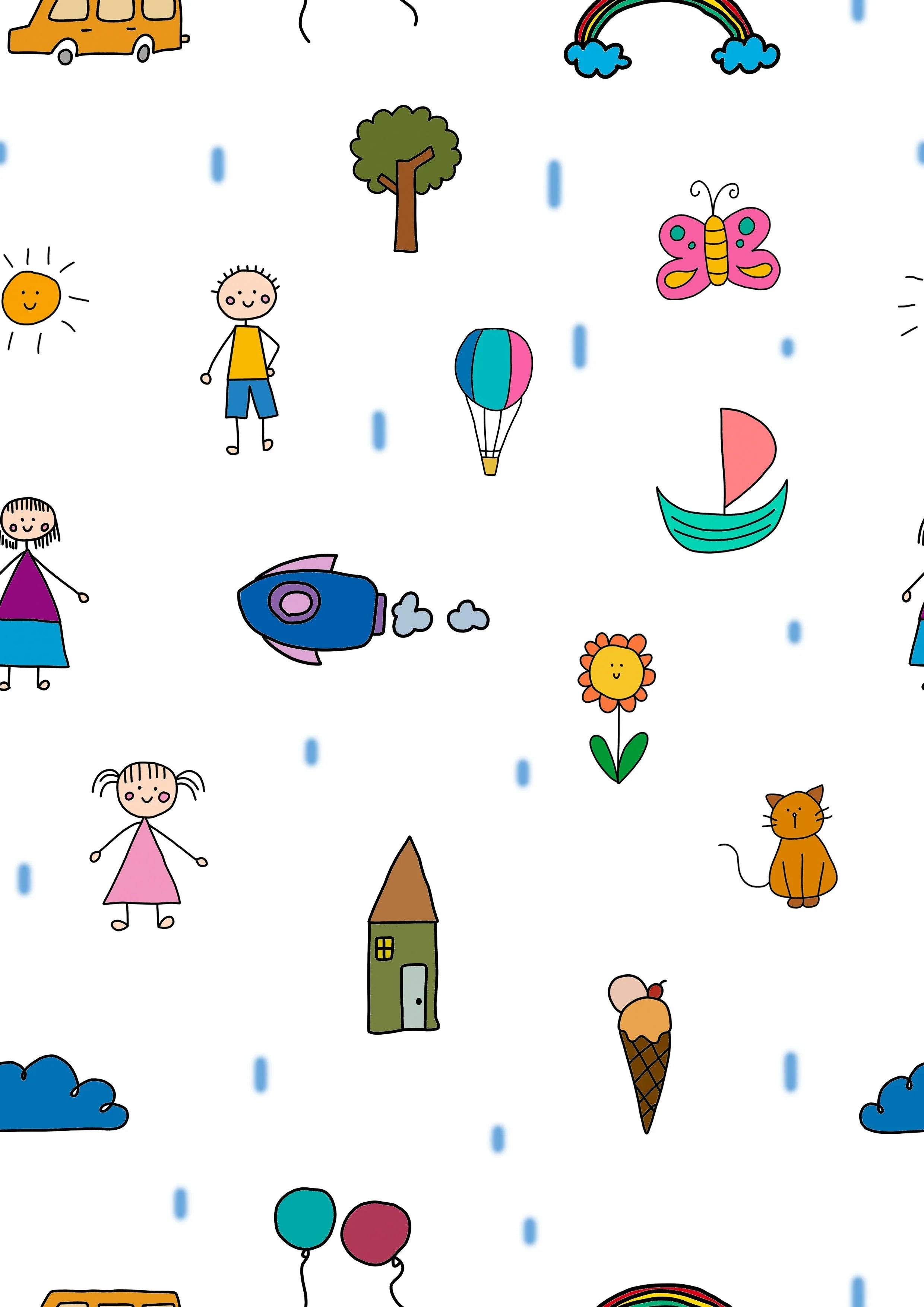 Boy & Girl Kids Printed Canopy PushpLinen