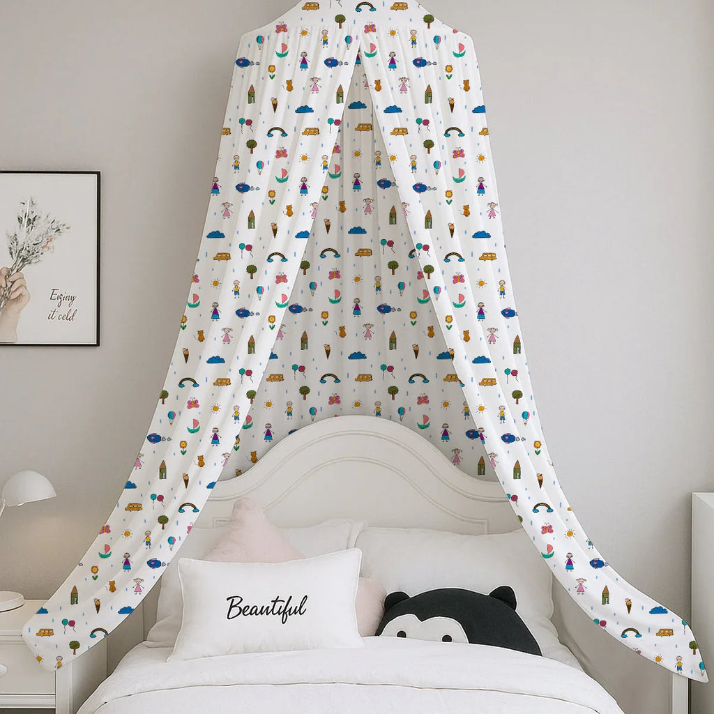 Boy & Girl Kids Printed Canopy - House Of Avana
