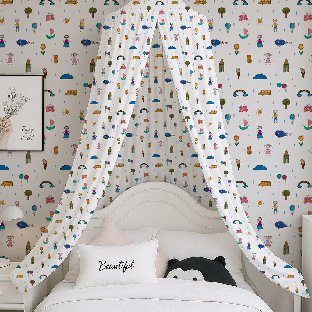 Boy & Girl Kids Printed Canopy - House Of Avana