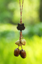 "Brave Tiger Guardian" Folk Art Seed Charm