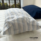 Breezy Stripe Washed Cotton Pillowcases Ever Lasting