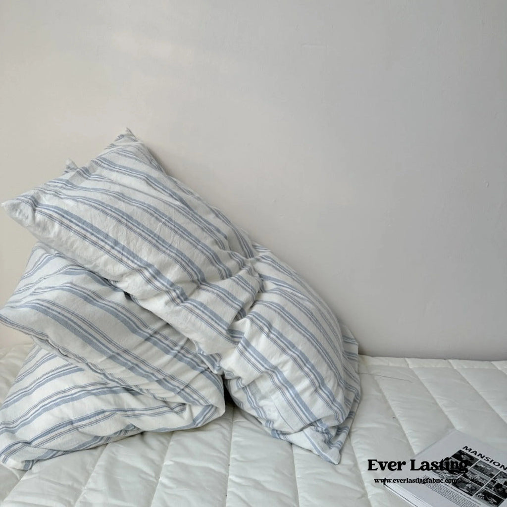 Breezy Stripe Washed Cotton Pillowcases Ever Lasting