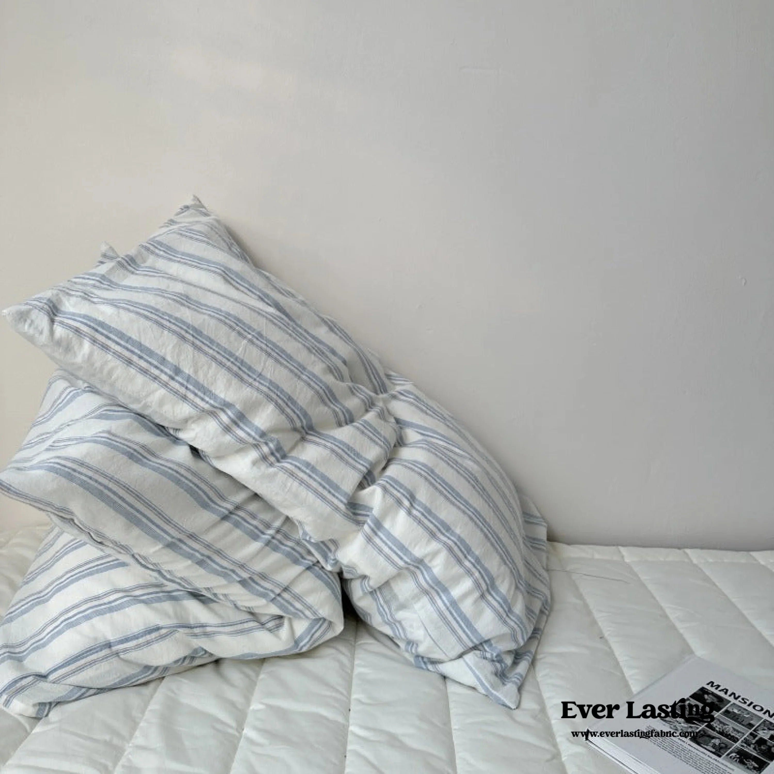 Breezy Stripe Washed Cotton Pillowcases Ever Lasting