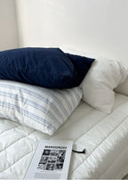 Breezy Stripe Washed Cotton Pillowcases Ever Lasting