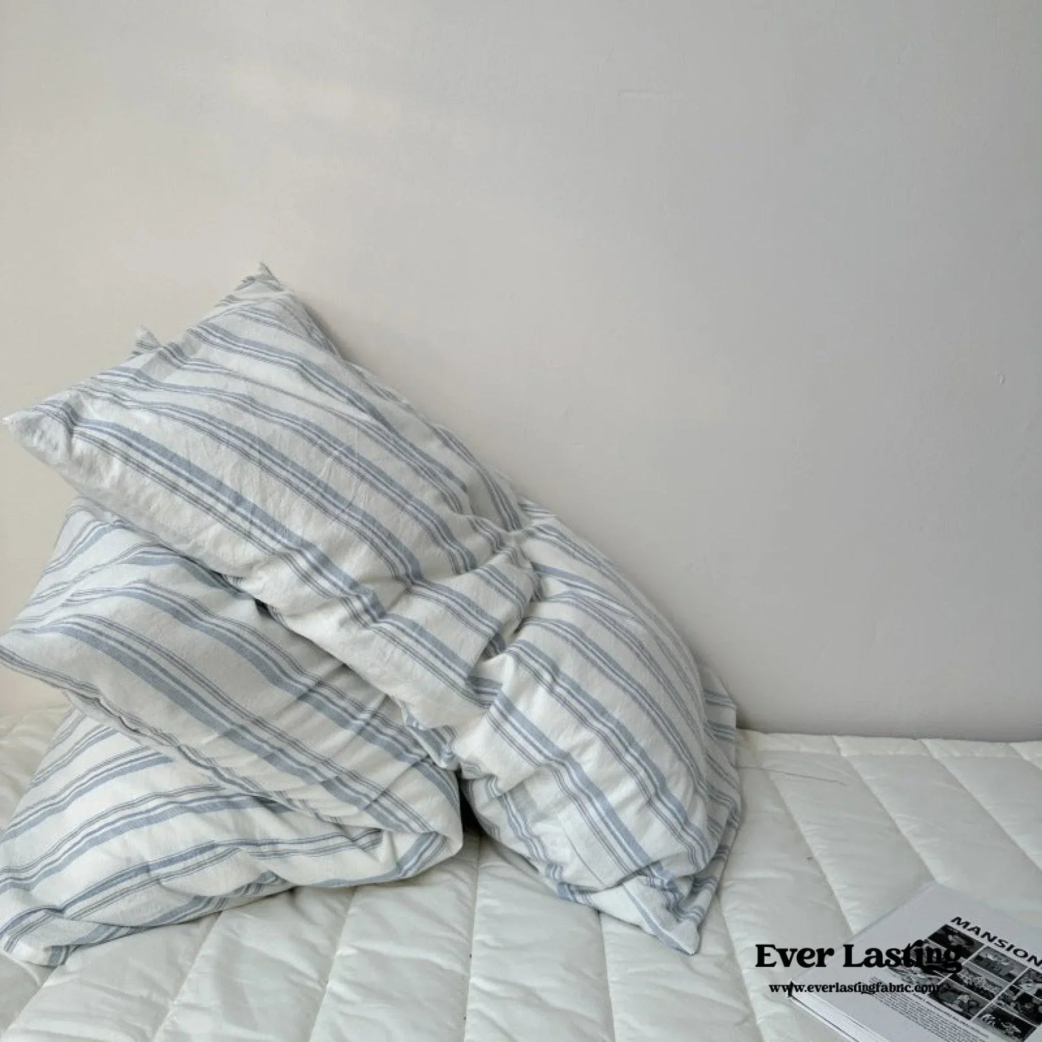 Breezy Stripe Washed Cotton Pillowcases Ever Lasting