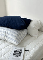 Breezy Stripe Washed Cotton Pillowcases Ever Lasting