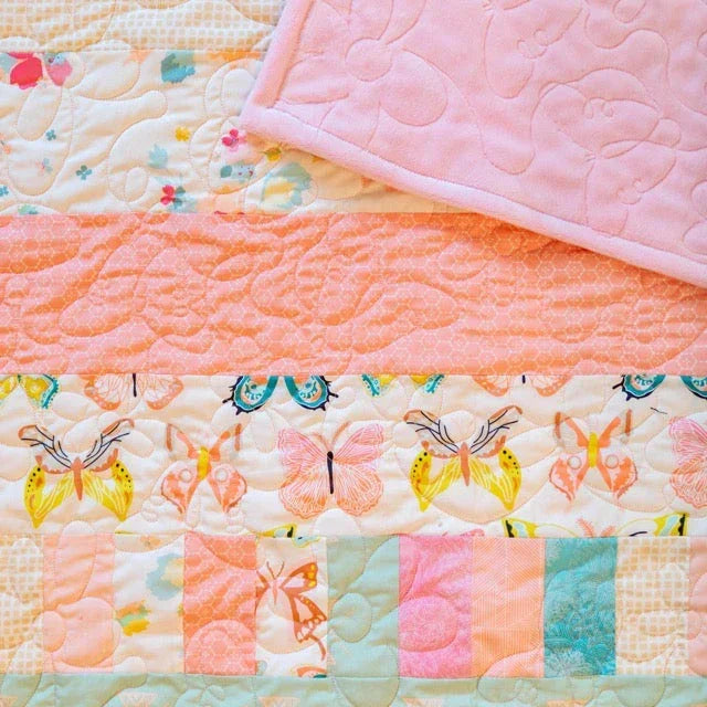 Bricks and Beams Quilt Kit - Butterflies Block Party Quilt Co