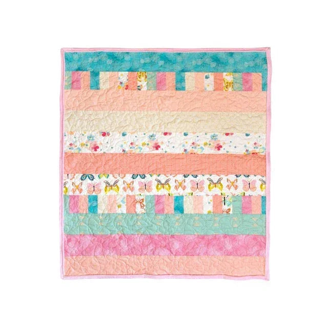 Bricks and Beams Quilt Kit - Butterflies Block Party Quilt Co
