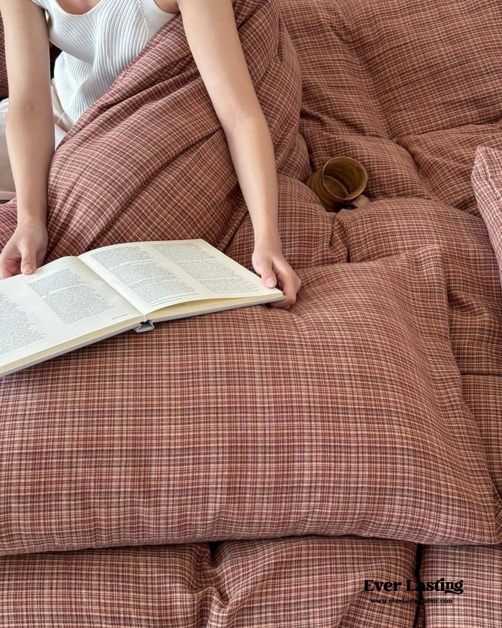 British Vintage Plaid Bedding Set / Black Ever Lasting