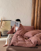 British Vintage Plaid Bedding Set / Black Ever Lasting