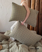 British Vintage Plaid Bedding Set / Black Ever Lasting