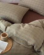 British Vintage Plaid Bedding Set / Black Ever Lasting