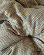 British Vintage Plaid Bedding Set / Black Ever Lasting