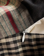 British Vintage Plaid Bedding Set / Brown