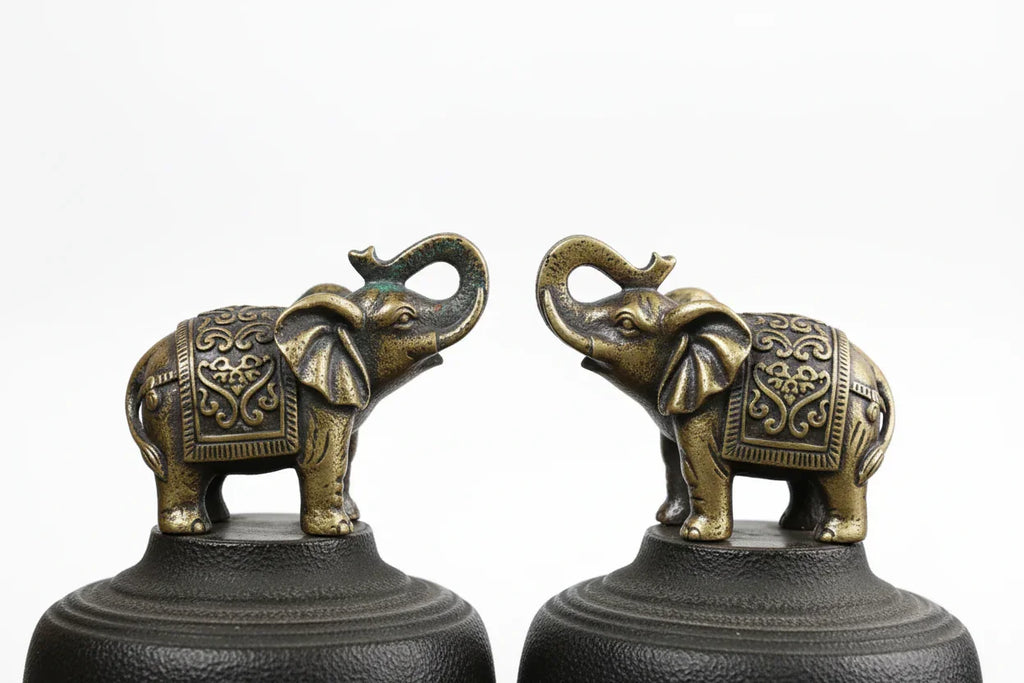 Bronze Elephant Miniatures (copy), angled view - House Of Avana