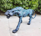 Bronze Leopard Sculpture Hot Casting Bronze Leopard Statues Large Wildlife Animal Crafts for Home Garden... - House Of Avana