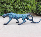 Bronze Leopard Sculpture Hot Casting Bronze Leopard Statues Large Wildlife Animal Crafts for Home Garden... - House Of Avana