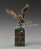 33cm Large Home Office Living Room Top Cool Business Ornament Auspicious Arabic Eagle Hawk Retro Bronze... - House Of Avana