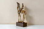 Abstract Modern Art Salvador Dali Woman on Horseback Bronze Statue Animal Bronze Sculptures for Home... - House Of Avana