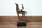 Abstract Modern Art Salvador Dali Woman on Horseback Bronze Statue Animal Bronze Sculptures for Home... - House Of Avana