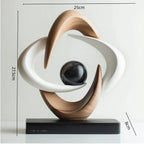 Modern Abstract Wealth & Prosperity Sculpture - All-direction Good Fortune Decor with... - House Of Avana