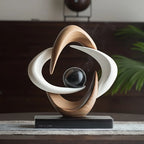 Modern Abstract Wealth & Prosperity Sculpture - All-direction Good Fortune Decor with... - House Of Avana