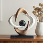 Modern Abstract Wealth & Prosperity Sculpture - All-direction Good Fortune Decor with... - House Of Avana