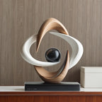 Modern Abstract Wealth & Prosperity Sculpture - All-direction Good Fortune Decor with... - House Of Avana