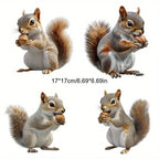S Cute Squirrel Eating Nuts Stickers - Scratch-resistant, High Quality, with Double-sided Printing - for... - House Of Avana