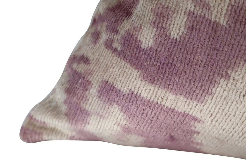 Canvello Decorative Brown Beigethrow Pillow Down Feather Filled - 16x24 in, close-up view - House Of Avana