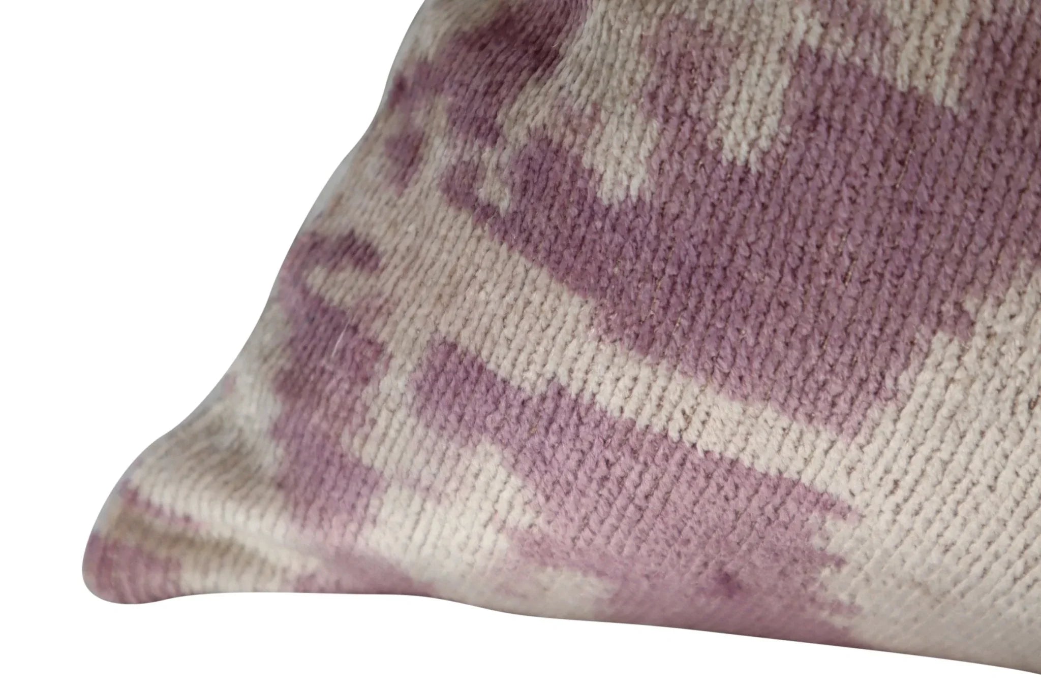 Canvello Decorative Brown Beigethrow Pillow Down Feather Filled - 16x24 in, close-up view - House Of Avana