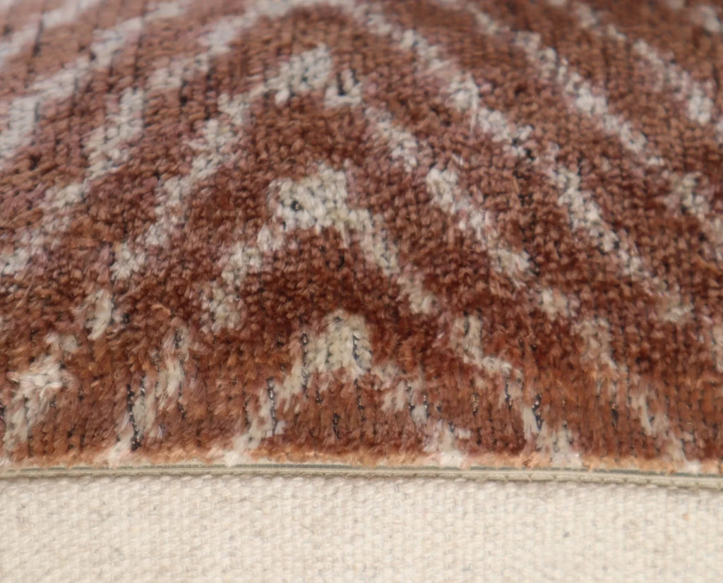 Canvello Luxury Brown Pillow for Couch with Down Insert | X in (40 X Cm), angled view - House Of Avana