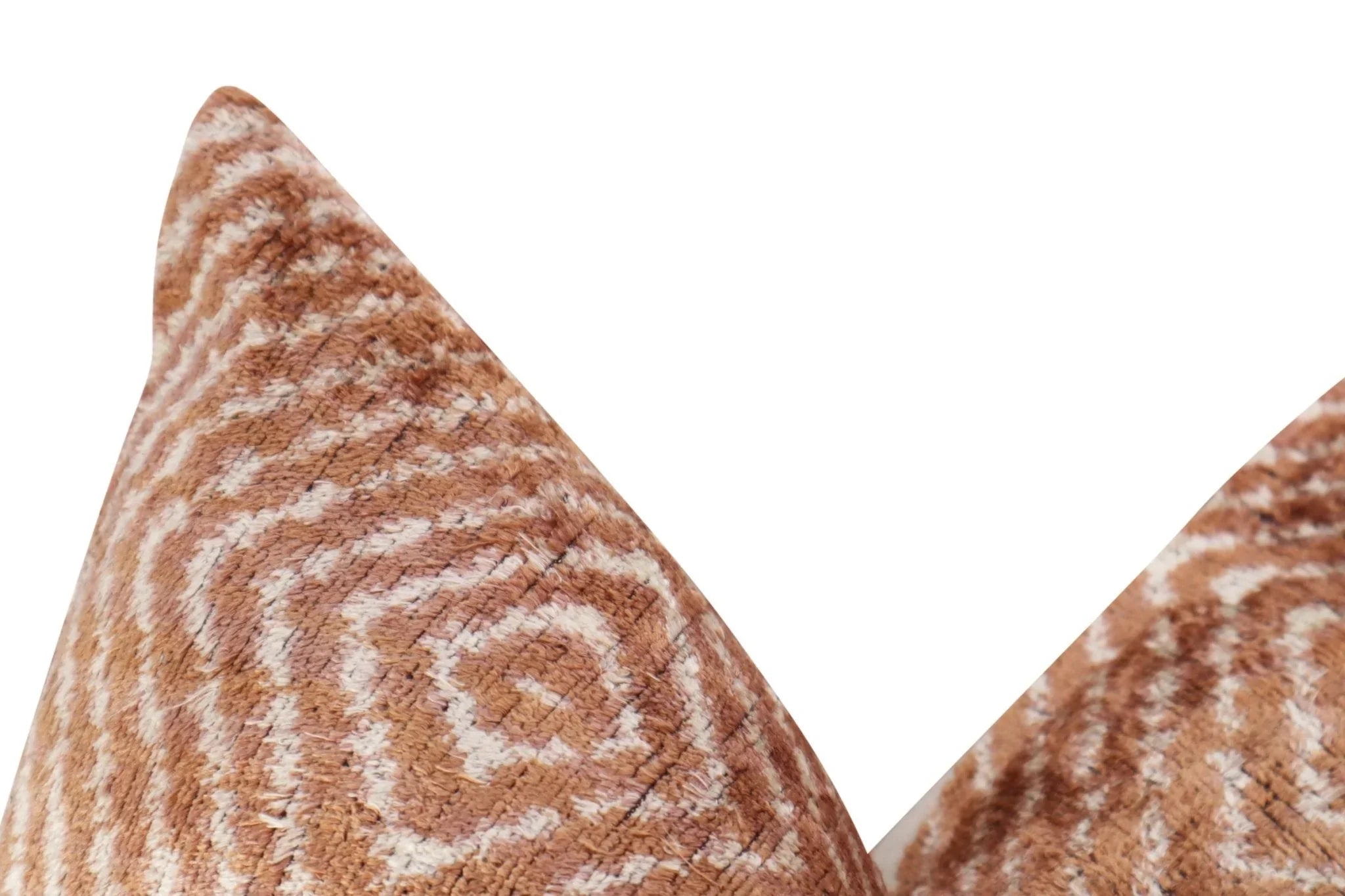 Canvello Luxury Brown Pillow for Couch with Down Insert | X in (40 X Cm), angled view - House Of Avana