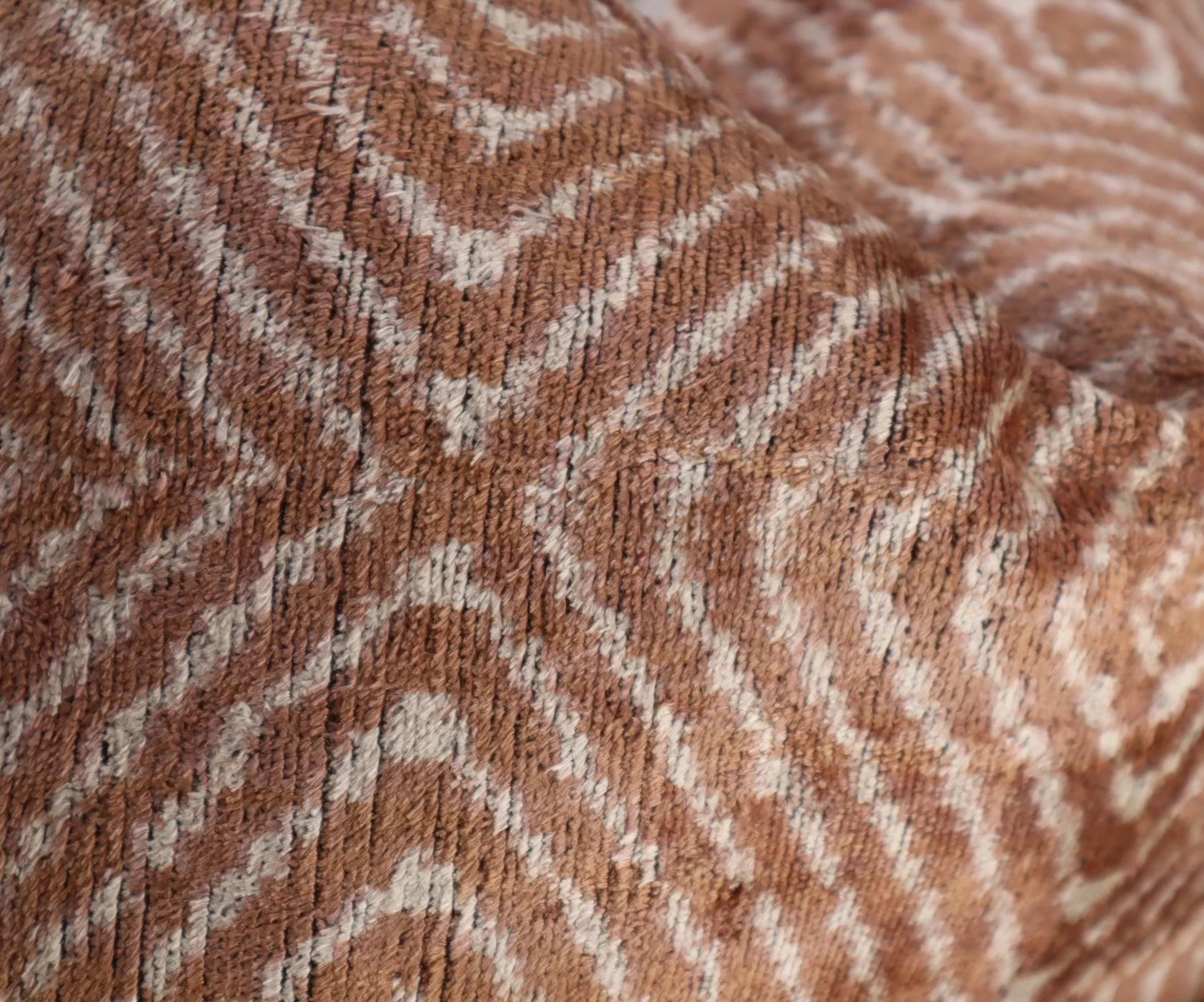 Canvello Luxury Brown Pillow for Couch with Down Insert | X in (40 X Cm), close-up view - House Of Avana