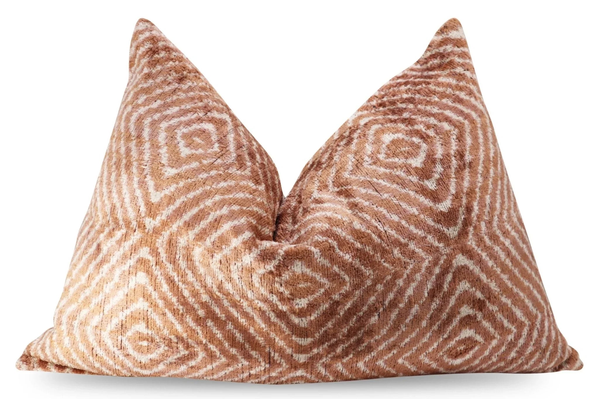 Canvello Luxury Brown Pillow for Couch with Down Insert | X in (40 X Cm), detail shot - House Of Avana