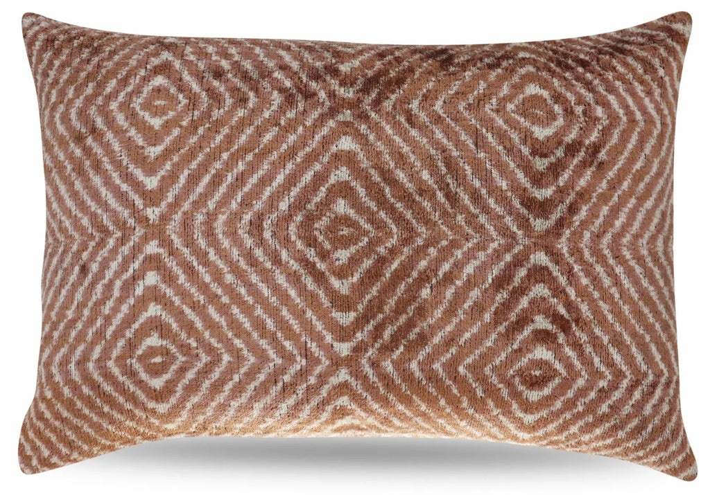 Canvello Luxury Brown Pillow for Couch with Down Insert | X in (40 X Cm), front view - House Of Avana
